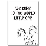 Welcome Little One Bunny Card